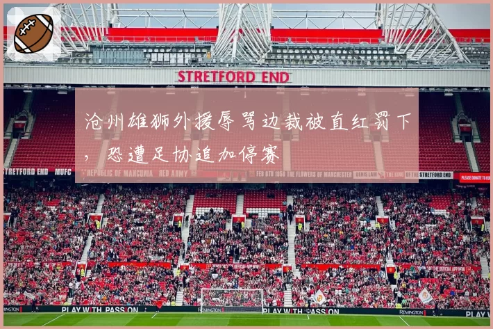 沧州雄狮外援辱骂边裁被直红罚下，恐遭足协追加停赛